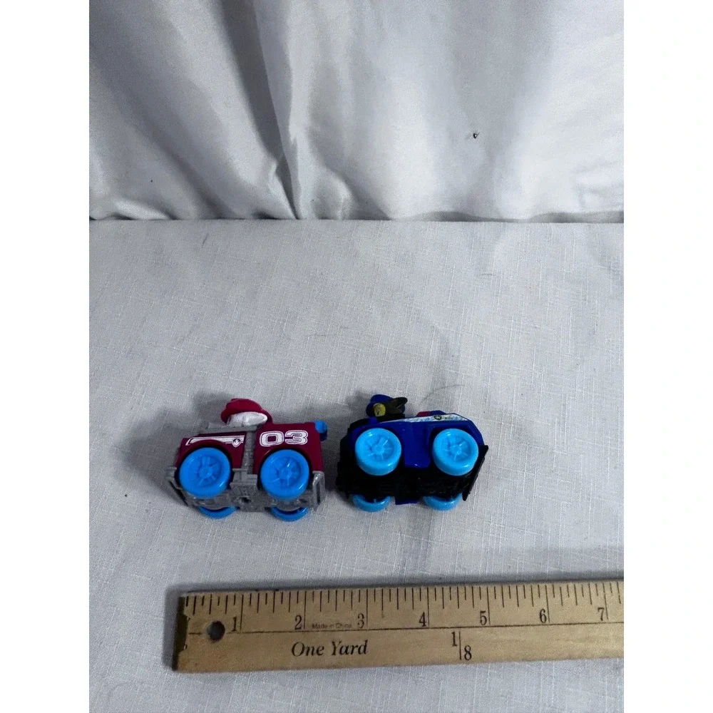 Paw Patrol Micro Lite Toy Cars OS Blue Red Marshall Chase Vehicles Kids